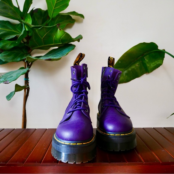 Purple Jadon Dr Martens Platform Boots - Picture 4 of 6